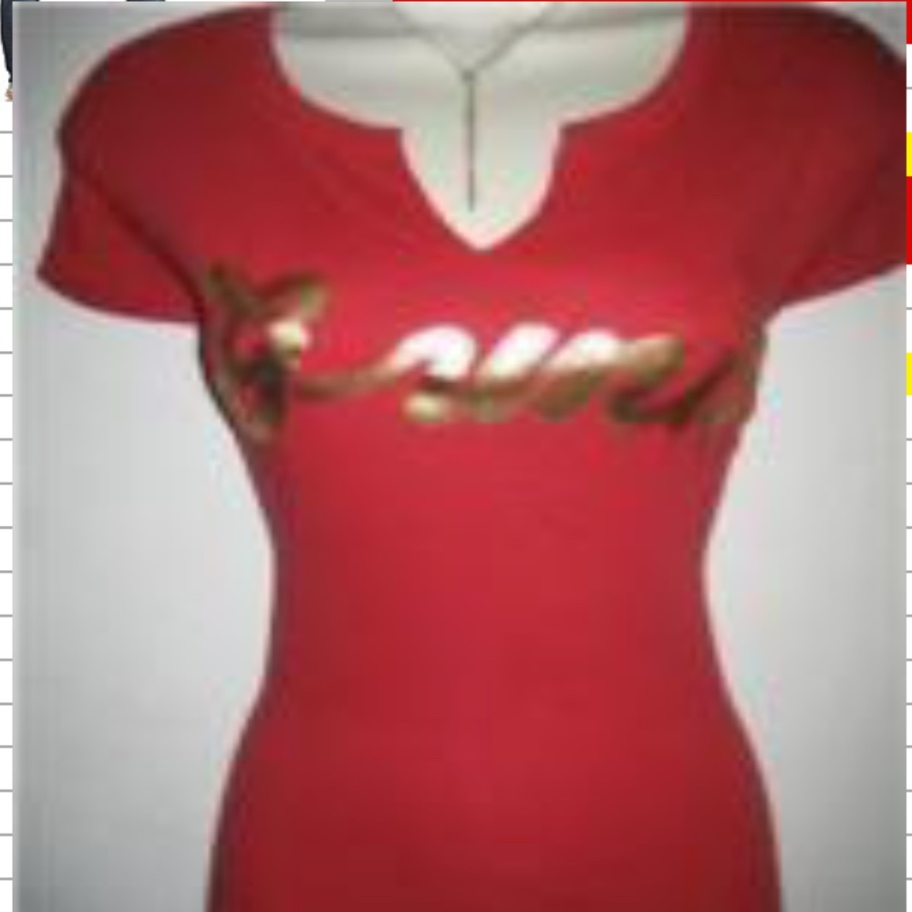 NEW Y2K Red Vintage 50 cent GUNIT logo Tee 1X 14 16 PLUS SIZE - Picture 5 of 13